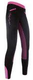 Reitleggings -Starlight- Silikon-Vollbesatz - 9139 schwarz/pink / 32