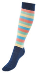 Socken STRIPES - navy/coral/mint/türkis / 31-34