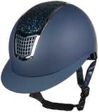 Reithelm -Glamour Shield- - 6971 dunkelblau/silber / L=58-60cm
